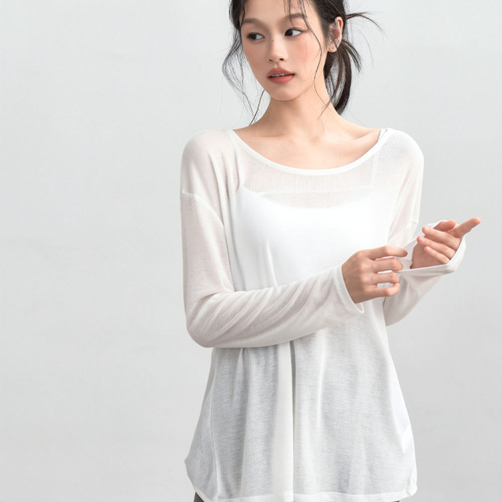 Chemise de sport ample à manch - Yoga Fitness Training avis et prix